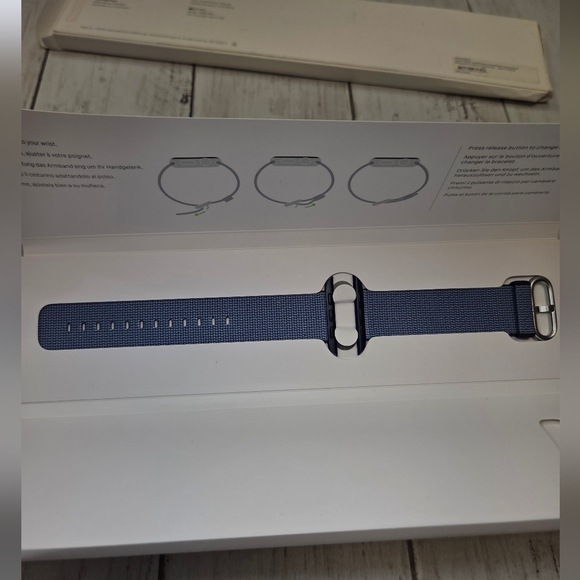 Navy Blue 42mm Apple Watch Band Strap - Picture 4 of 9